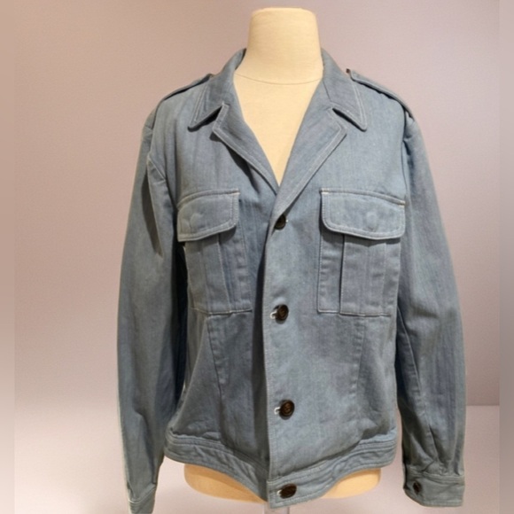 MARC JACOBS VINTAGE WOMEN BLUE JACKET SIZE 52/L usa 100% Cotton - Picture 14 of 14